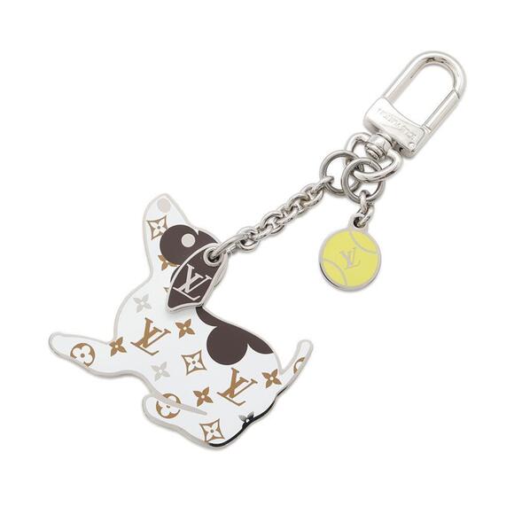 LOUIS VUITTON Brown Monogram Keyring - Picture 1 of 9